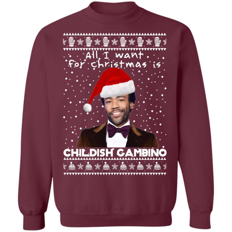 Childish Gambino Rapper Ugly Christmas Sweater