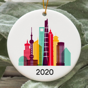 Shanghai City 2020 Christmas Tree Ornament