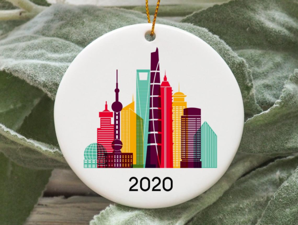 Shanghai City 2020 Christmas Tree Ornament