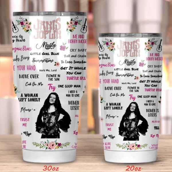 Janis Joplin Tumbler 20oz 30oz