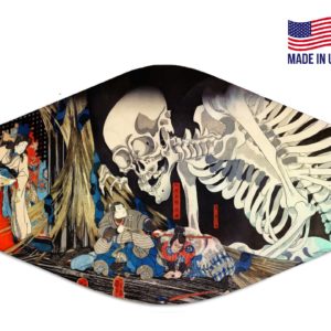 Japanese Skeleton Art Reusable Face Mask