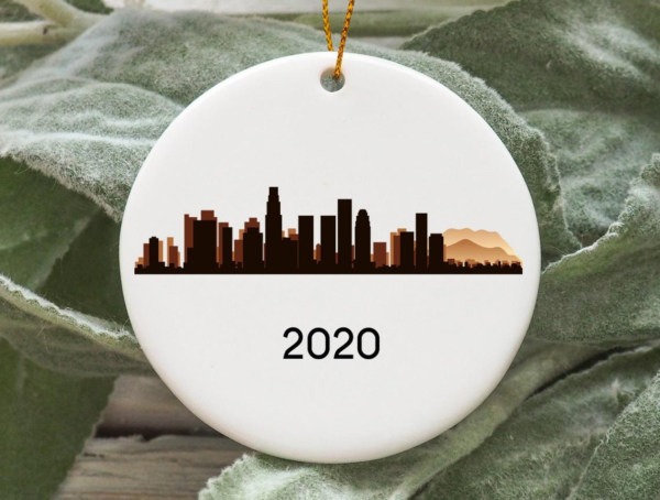 Los Angeles City 2020 Christmas Tree Ornament