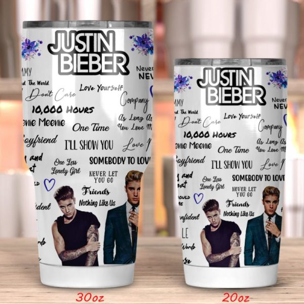 Justin Bieber Tumbler 20oz 30oz