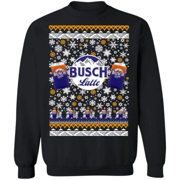 Busch Latte Beer Ugly Christmas Sweater