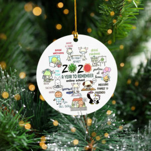 2020 Coronavirus A Year To Remember Online School Tree Decoration Christmas Ornament