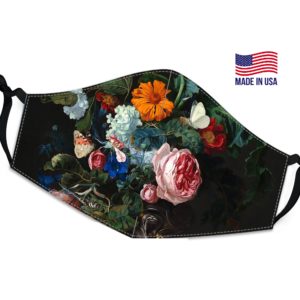 Vibrant Oil Painting Flower Reusable Face Mask