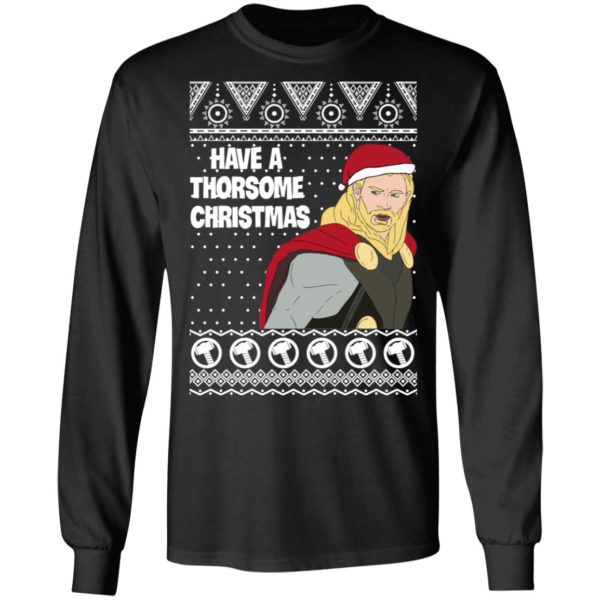 Thor Have a Thorsome Christmas God of Thunder Avengers Ugly Christmas Sweater