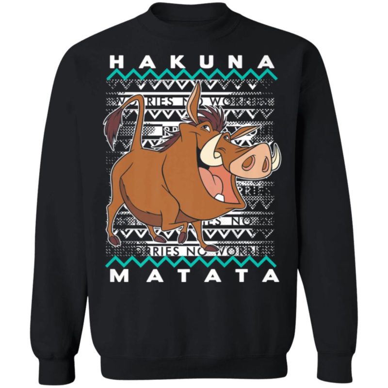 Disney Lion King Pumba Ugly Christmas Sweater