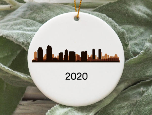 San Diego City 2020 Christmas Tree Ornament