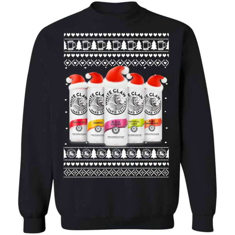 Five Flavors White Claw Hard Seltzer Ugly Christmas Sweater