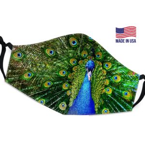 Colorful Peacock Reusable Face Mask