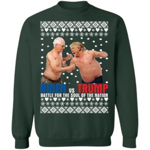 Biden vs Trump Battle For The Soul Of The Nation 3D Ugly Christmas Sweater