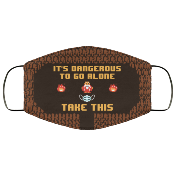 Its Dangerous To Go Alone Funny The Legend of Zelda Face Mask
