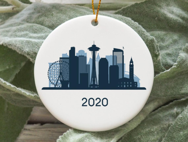 Seattle City 2020 Christmas Tree Ornament