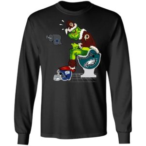 Santa Grinch Washington Redskins Shit On Other Teams Christmas Sweater, Shirt
