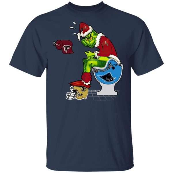 Santa Grinch Tampa Bay Buccaneers Shit On Other Teams Christmas Sweater, Shirt