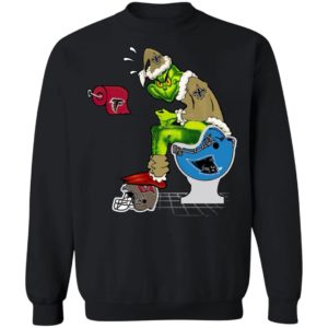Santa Grinch New Orleans Saints Shit On Other Teams Christmas Sweater, Shirt
