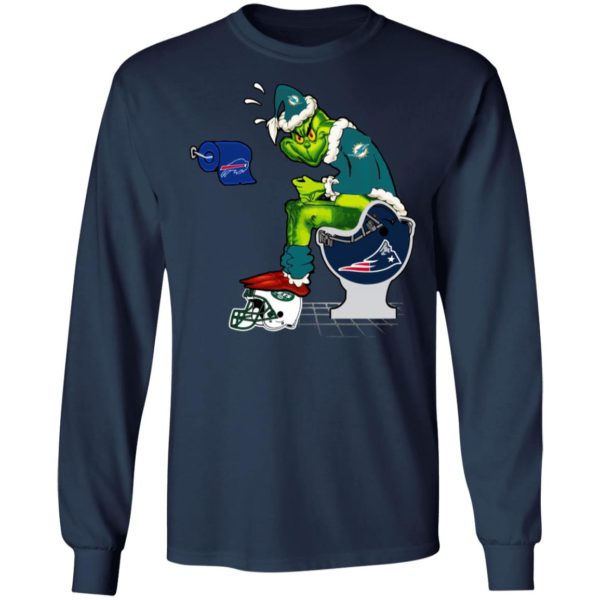 Santa Grinch Miami Dolphins Shit On Other Teams Christmas Sweater, Shirt