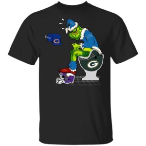 Santa Grinch Detroit Lions Shit On Other Teams Christmas Sweater, Shirt