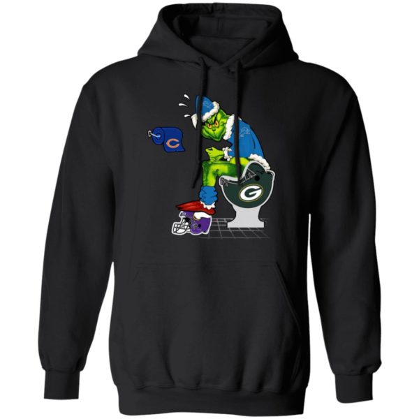 Santa Grinch Detroit Lions Shit On Other Teams Christmas Sweater, Shirt