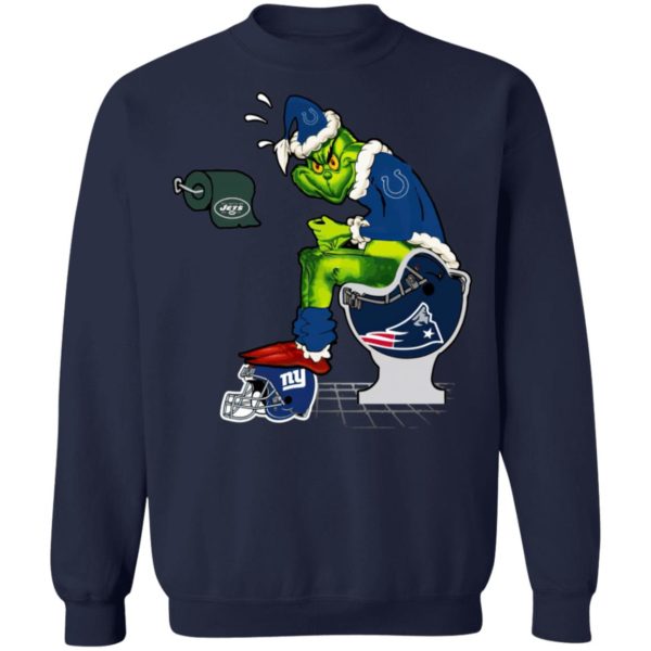 Santa Grinch Indianapolis Colts Shit On Other Teams Christmas Sweater, Shirt