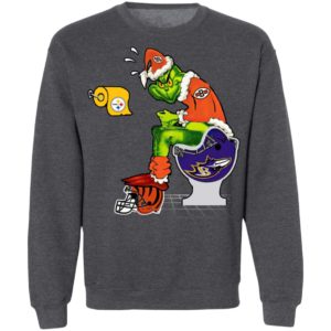 Santa Grinch Cincinnati Bengals Shit On Other Teams Christmas Sweater, Shirt