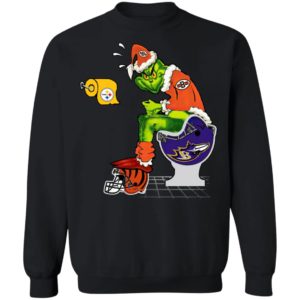 Santa Grinch Cincinnati Bengals Shit On Other Teams Christmas Sweater, Shirt