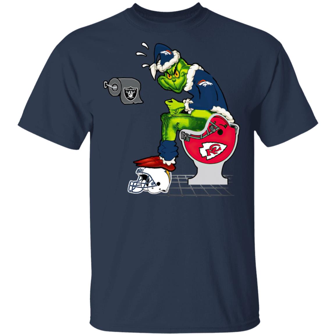 Dallas Cowboys Grinch Toilet 3D Ugly Christmas Sweater