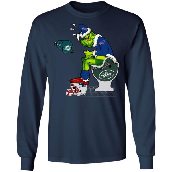 Santa Grinch Buffalo Bills Shit On Other Teams Christmas Sweater, Shirt