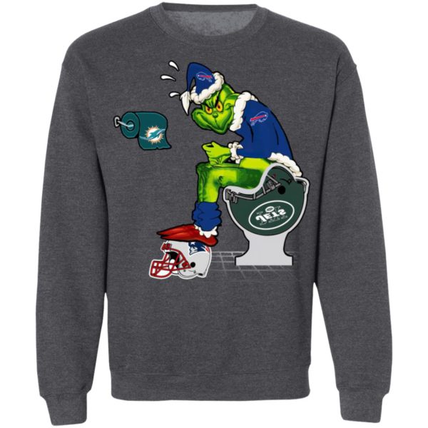 Santa Grinch Buffalo Bills Shit On Other Teams Christmas Sweater, Shirt
