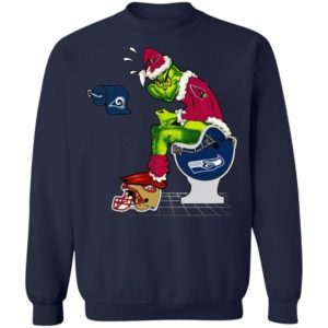 Santa Grinch Arizona Cardinals Shit On Other Teams Christmas Sweater, Shirt