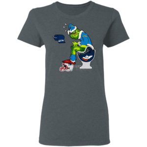 Santa Grinch Los Angeles Chargers Shit On Other Teams Christmas Sweater, Shirt