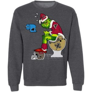 Santa Grinch Atlanta Falcons Shit On Other Teams Christmas Sweater, Shirt