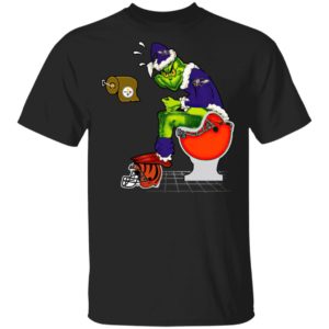 Santa Grinch Baltimore Ravens Shit On Other Teams Christmas Sweater, Shirt