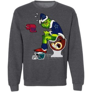 Santa Grinch Dallas Cowboys Shit On Other Teams Christmas Sweater, Shirt