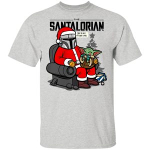 The santalorian and baby yoda spit it out its just a toy christmas 2020 shirt