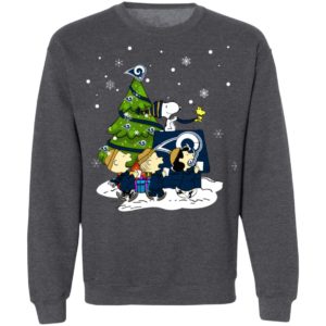 Snoopy The Peanuts Los Angeles Rams Christmas Sweater