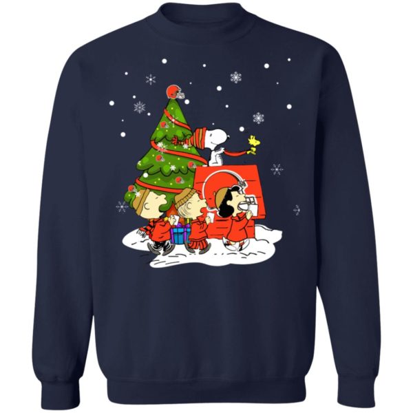 Snoopy The Peanuts Cleveland Browns Christmas Sweater