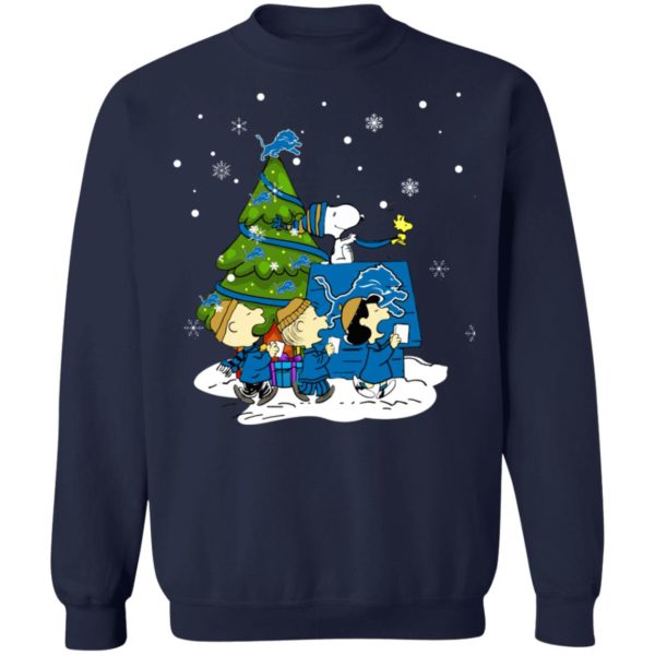 Snoopy The Peanuts Detroit Lions Christmas Sweater