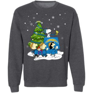 Snoopy The Peanuts Los Angeles Chargers Christmas Sweater