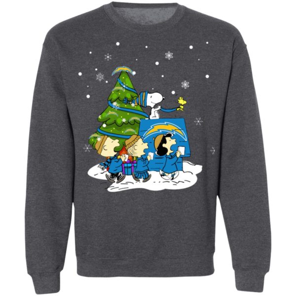 Snoopy The Peanuts Los Angeles Chargers Christmas Sweater