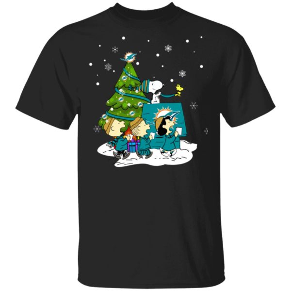Snoopy The Peanuts Miami Dolphins Christmas Sweater
