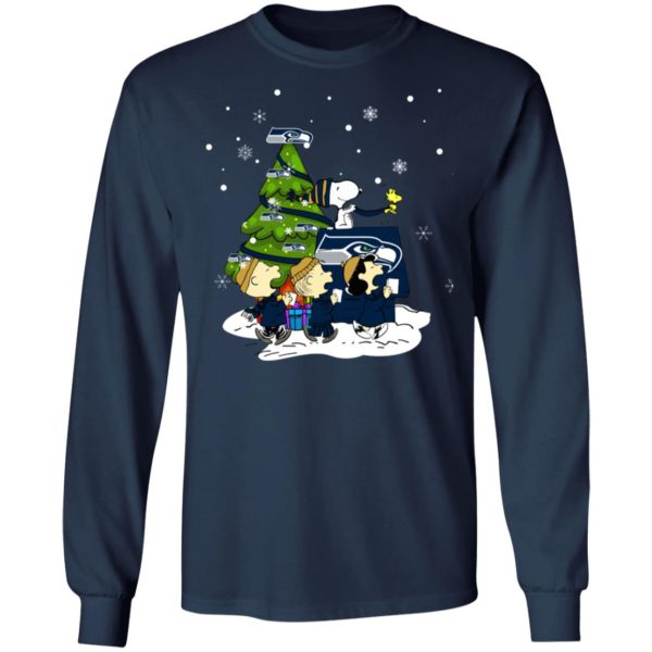 Snoopy The Peanuts Seattle Seahawks Christmas Sweater