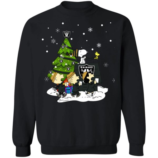 Snoopy The Peanuts Oakland Raiders Christmas Sweater