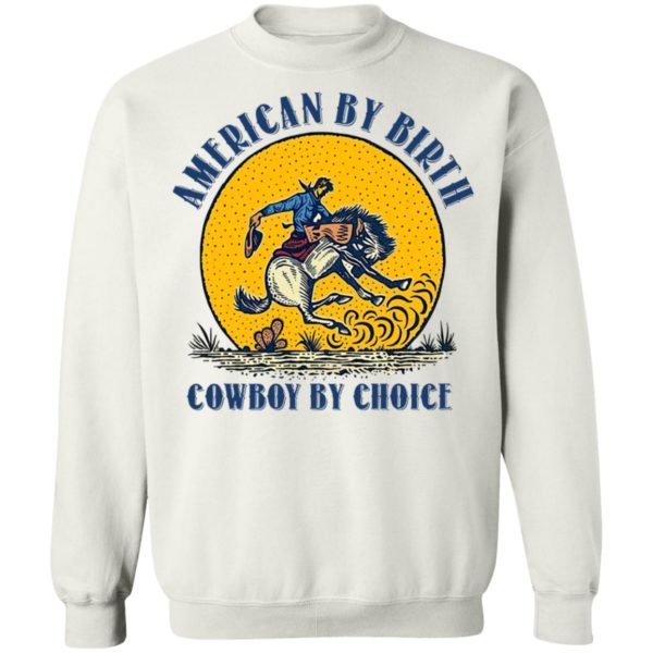 American By Birthday Cowboy By Choice Horse Shirt