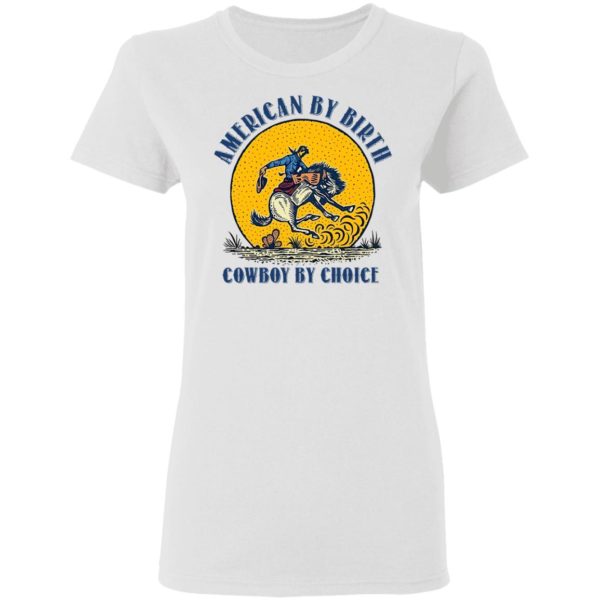 American By Birthday Cowboy By Choice Horse Shirt