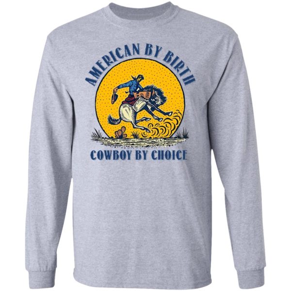 American By Birthday Cowboy By Choice Horse Shirt