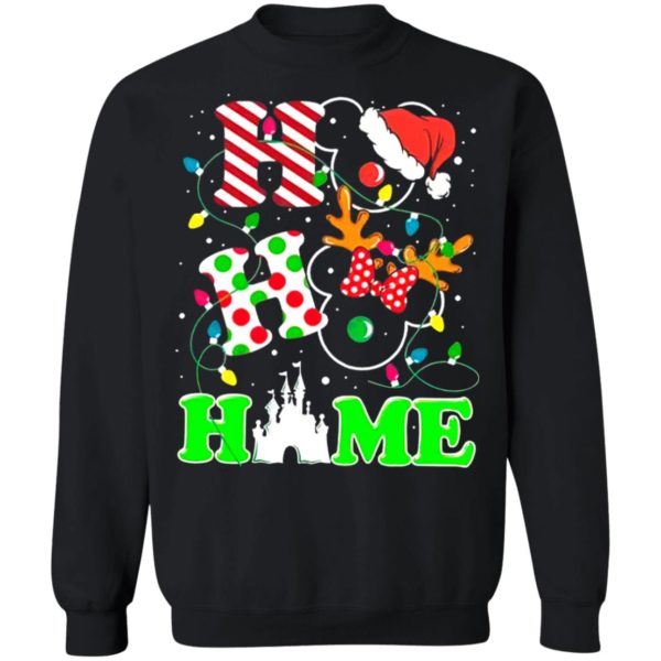 Ho Ho Home Mickey Mouse Christmas Light Sweatshirt