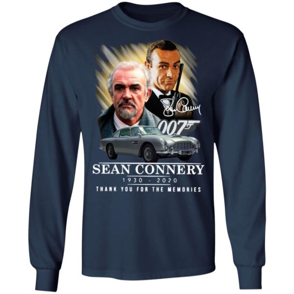 007 Sean Connery 1930 2020 Thank You For The Memories Signature Shirt