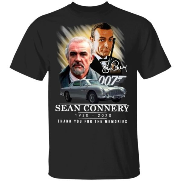 007 Sean Connery 1930 2020 Thank You For The Memories Signature Shirt